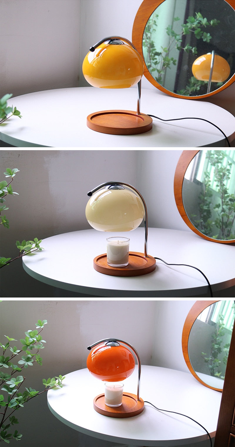 Retro Candle Warmer & Table Lamp