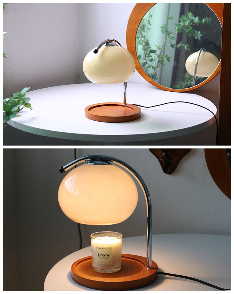 Retro Candle Warmer & Table Lamp