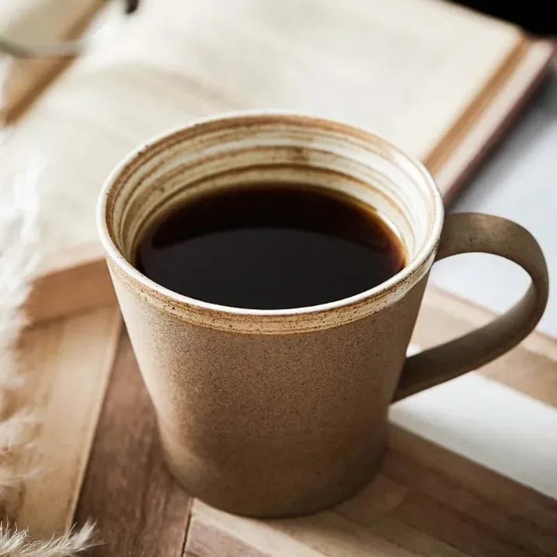 Rustic Claystone Coffee Cup Set