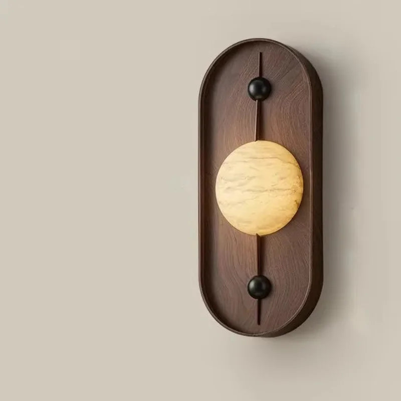 Soluna Sculpted Marble Wall Lamp