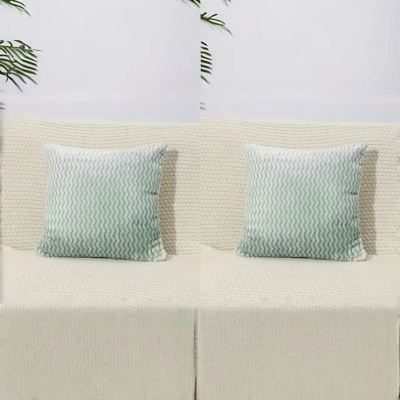 Velour Fade Plush Pillow Covers – Set of 2