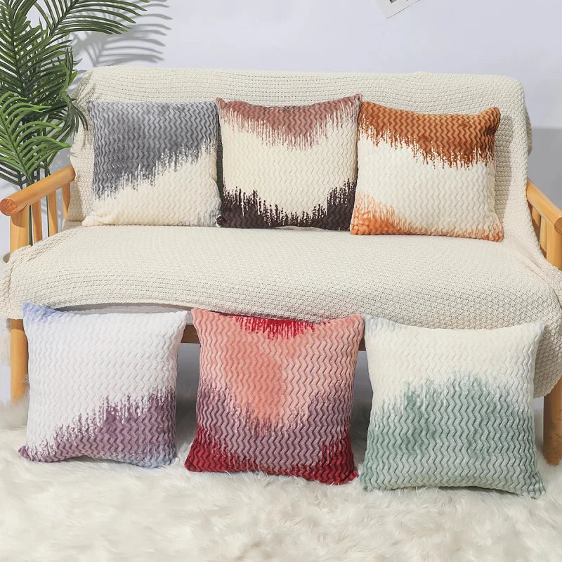 Velour Fade Plush Pillow Covers – Set of 2