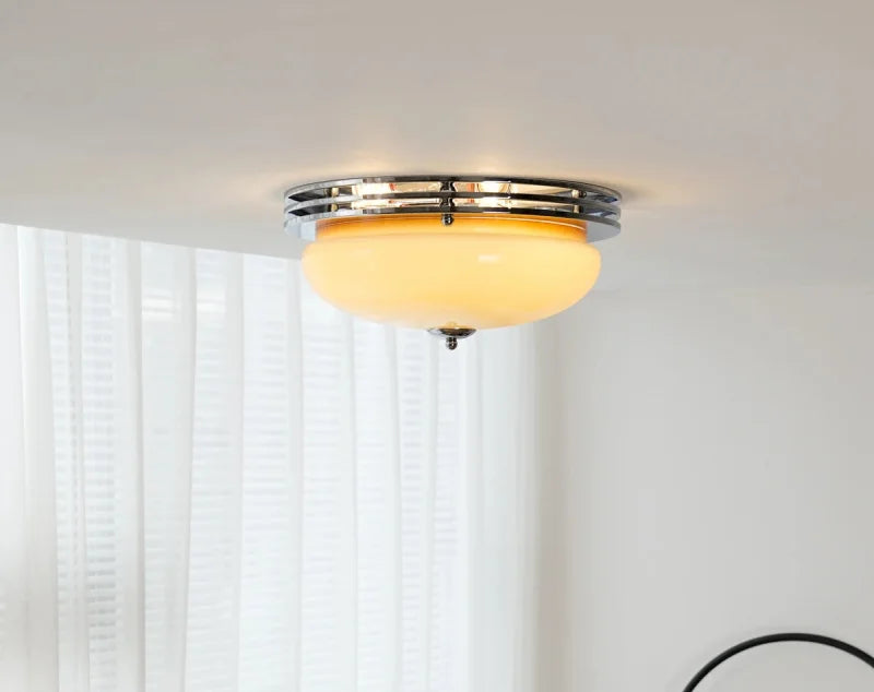 Crème Halo Ceiling Light