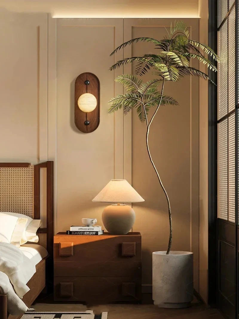 Soluna Sculpted Marble Wall Lamp
