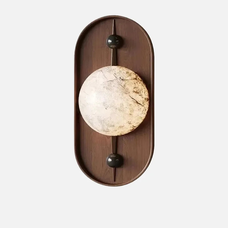 Soluna Sculpted Marble Wall Lamp