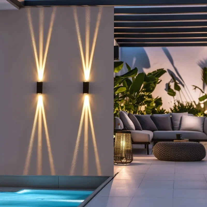 Radiant Beam Aluminum Wall Sconce