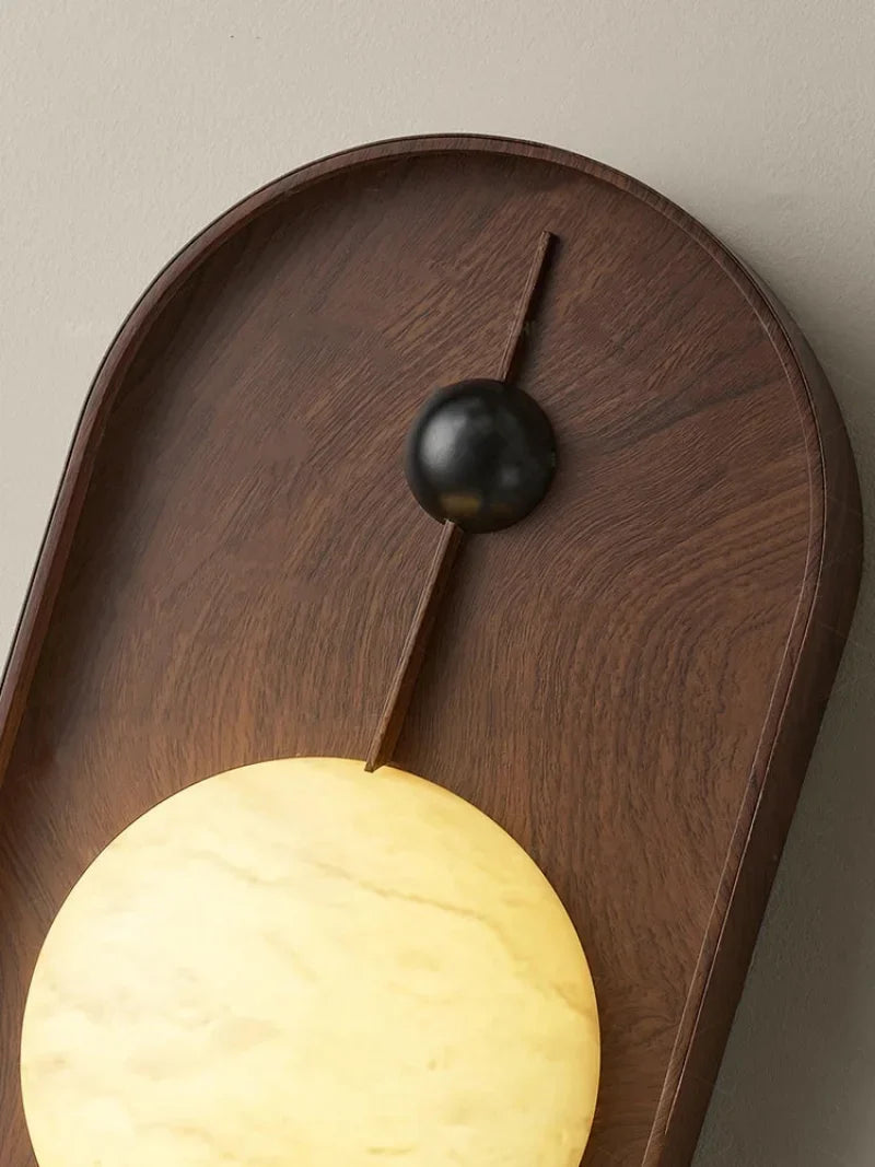 Soluna Sculpted Marble Wall Lamp