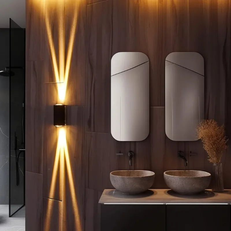 Radiant Beam Aluminum Wall Sconce
