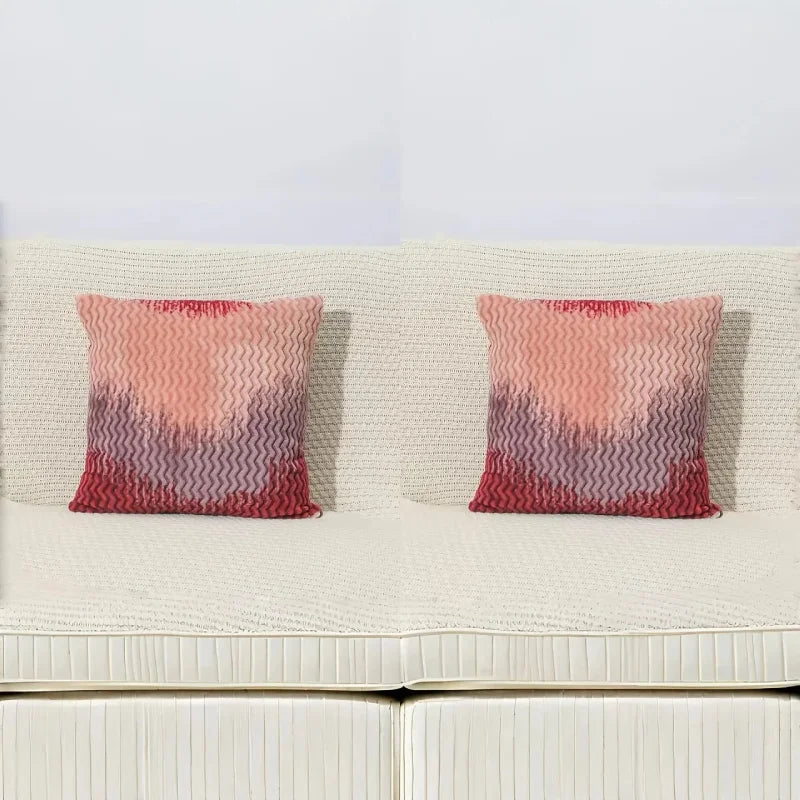 Velour Fade Plush Pillow Covers – Set of 2