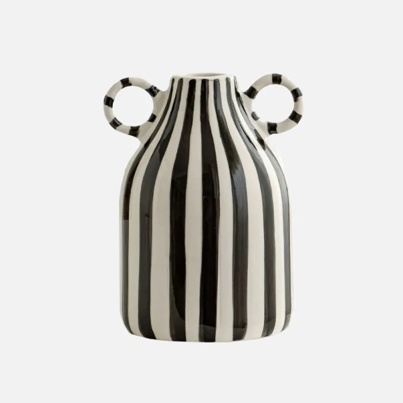 Stripe Loop Ceramic Vase