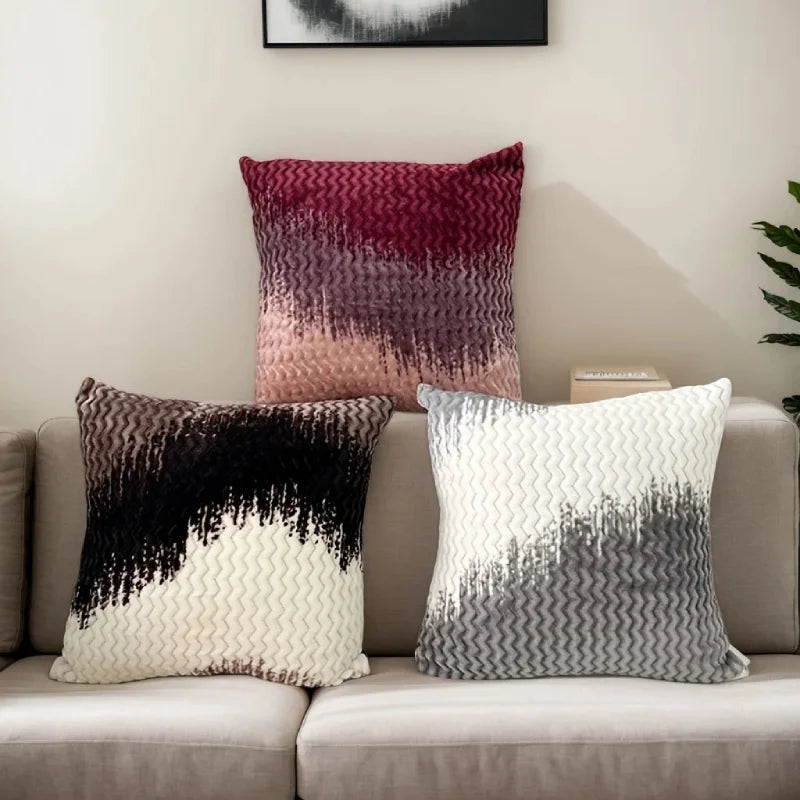 Velour Fade Plush Pillow Covers – Set of 2