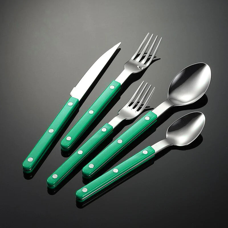 Skol Retro Flatware in Brushed Stainless Steel