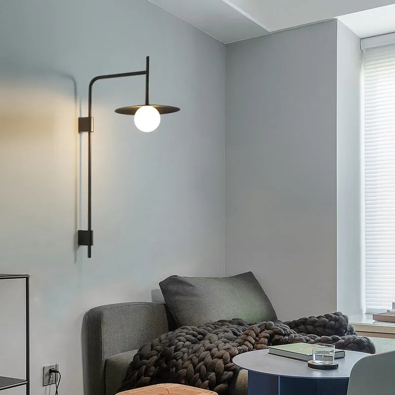 Sleek Orbit Wall Lamp