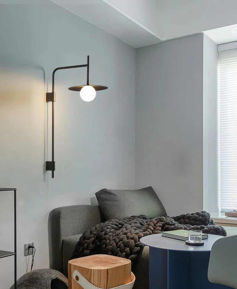 Sleek Orbit Wall Lamp