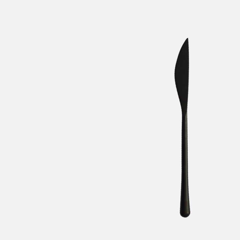 Stein Black Finish Stainless Steel Flatware