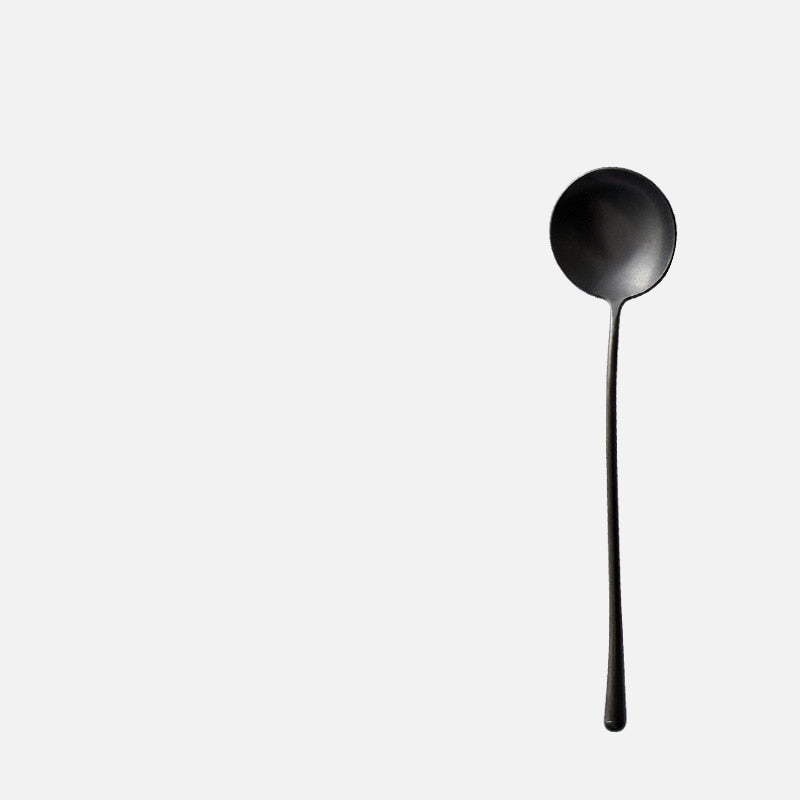 Stein Black Finish Stainless Steel Flatware