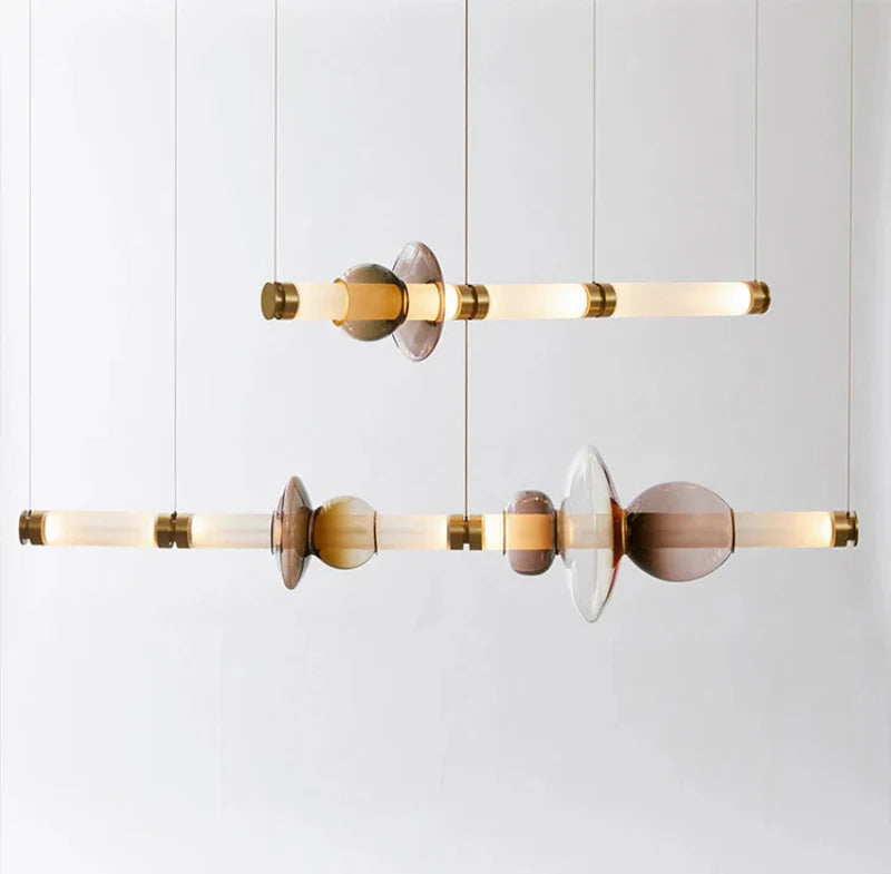 Stellar Orbit Linear LED Minimalist Pendant Light