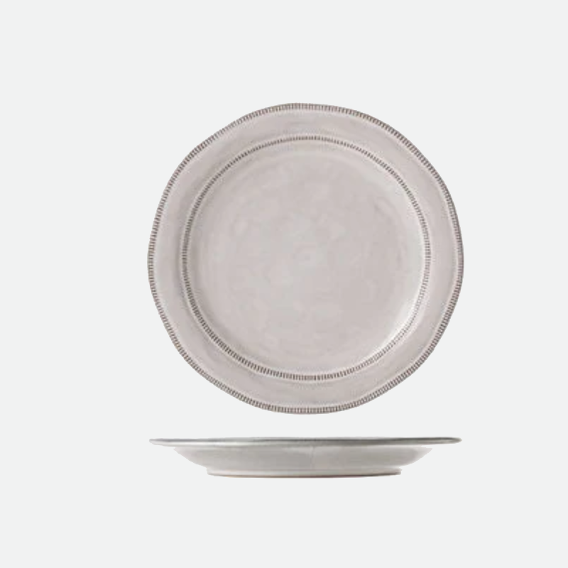 Stitch Row Ceramic Plates