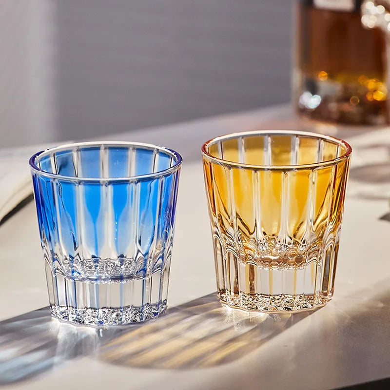 Sunburst Crystal Whiskey Glass