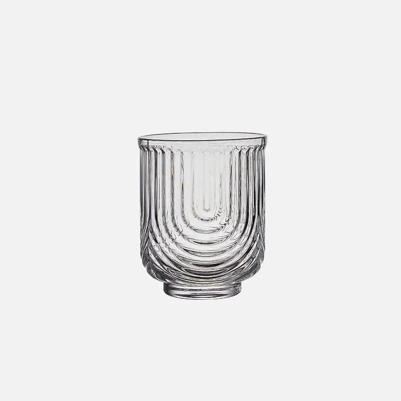 Sunlit Groove Glass Cups