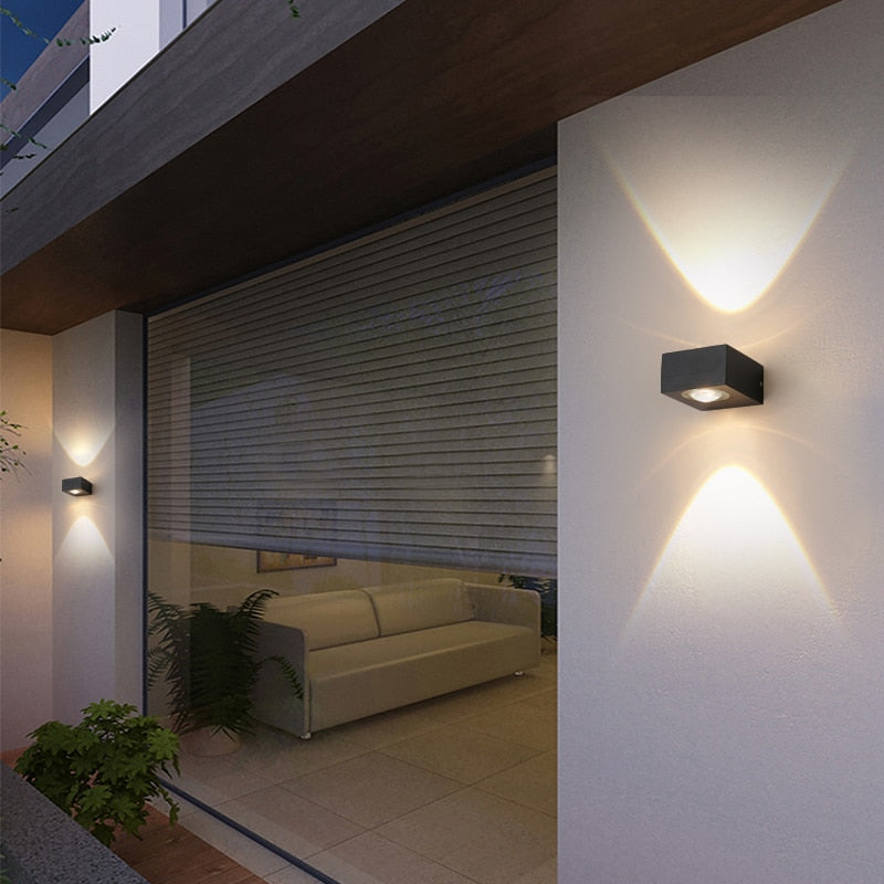 UFO Black Box Waterproof Wall Lamp