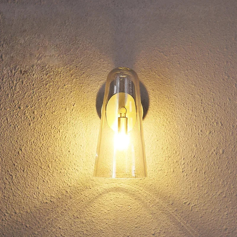 Verdant Glow Glass Wall Sconce