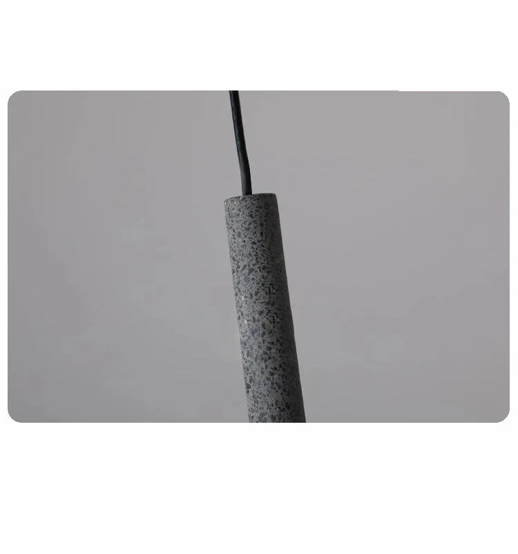 Sculpted Stone Pendant Light