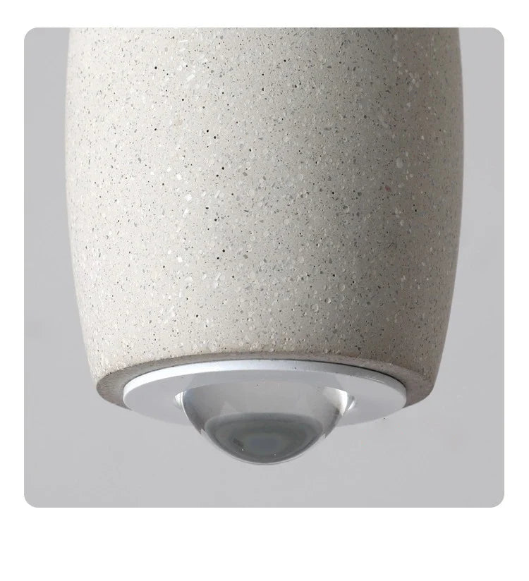 Sculpted Stone Pendant Light