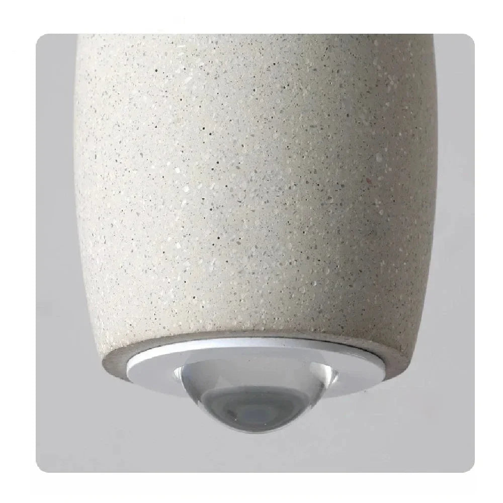 Sculpted Stone Pendant Light