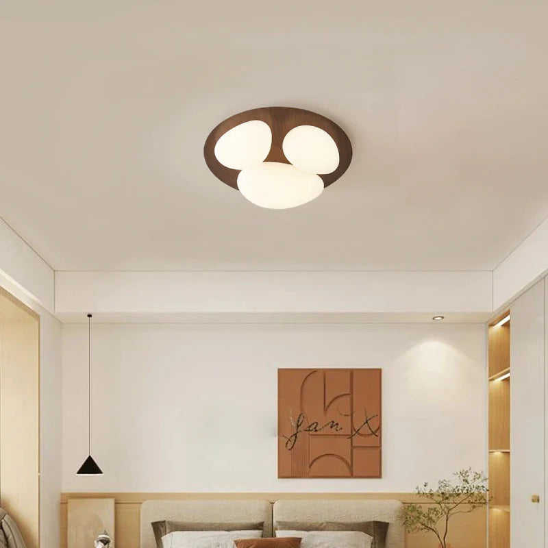 Walnut Nest Ceiling Lamp