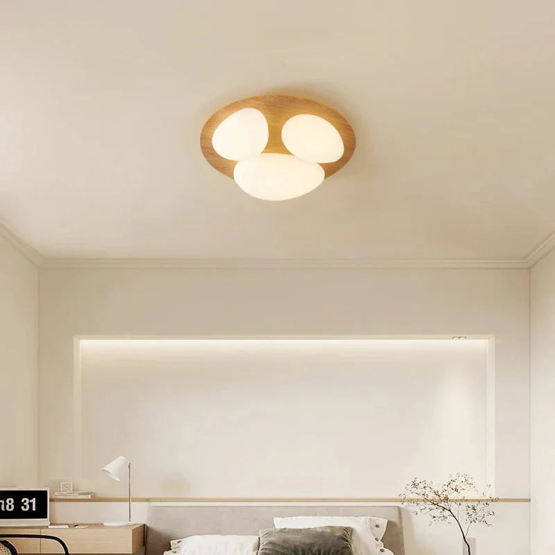 Walnut Nest Ceiling Lamp