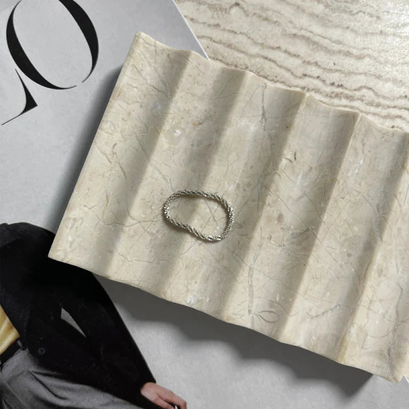 Wave Marble Soap Dish