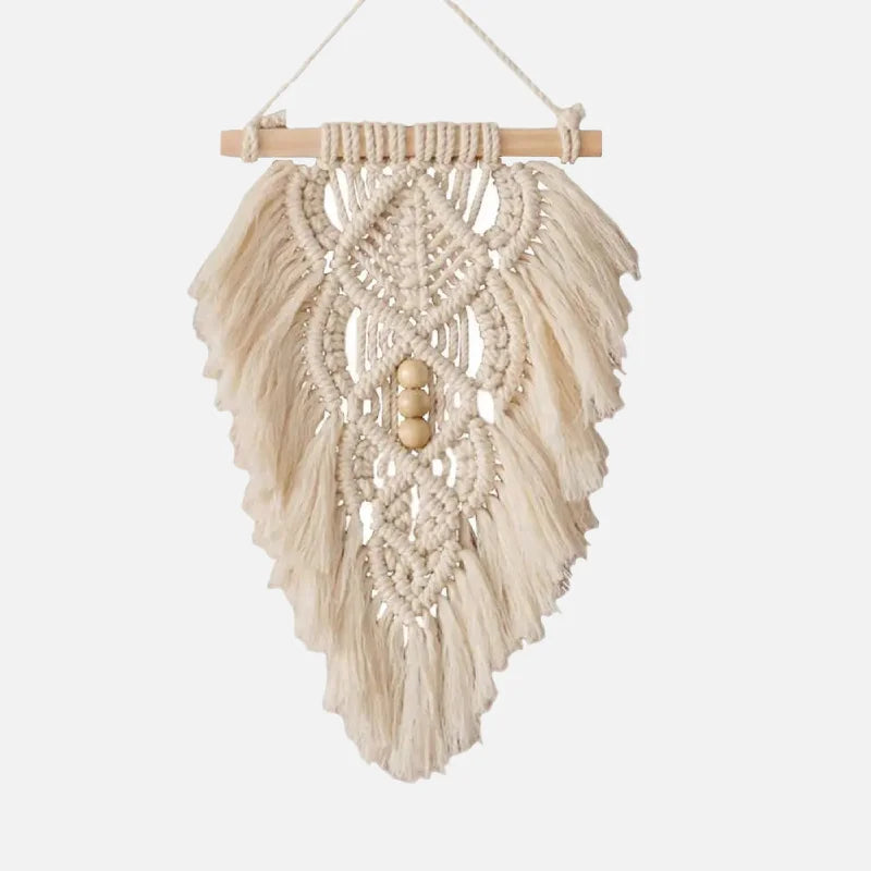 Willow Weave Macramé Leaf Wall Tapestry