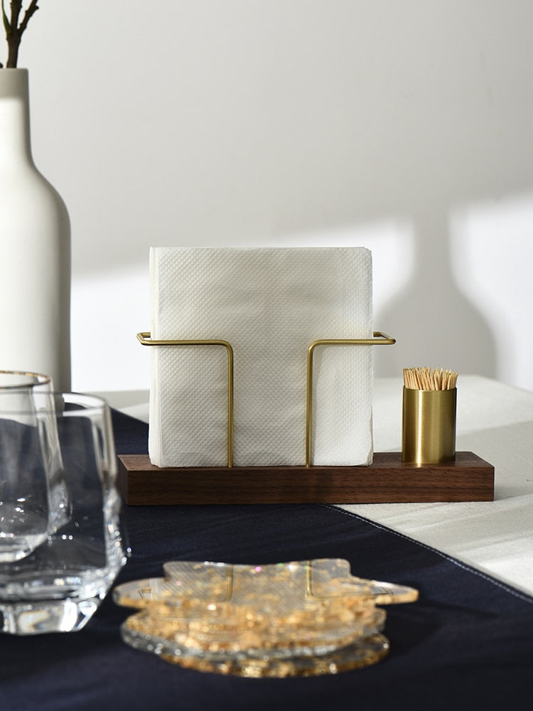 Wood Tissue Organizer