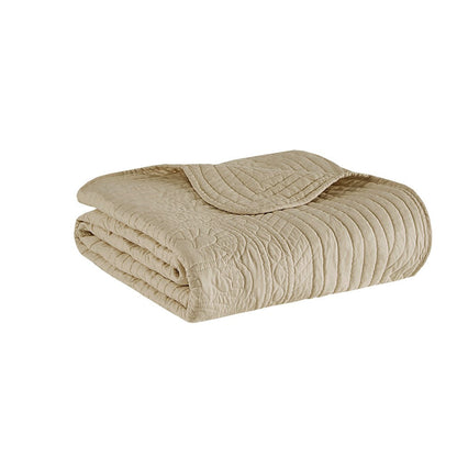 Tuscany Oversized Quilted Throw with Scalloped Edges