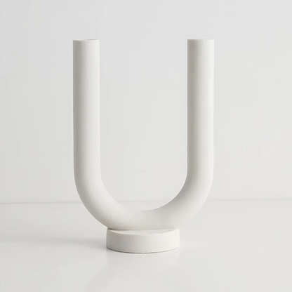Abstract Arch Ceramic Candle Holders