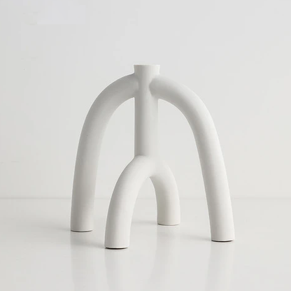 Abstract Arch Ceramic Candle Holders