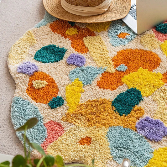 Acid Forest Irregular Area Rug