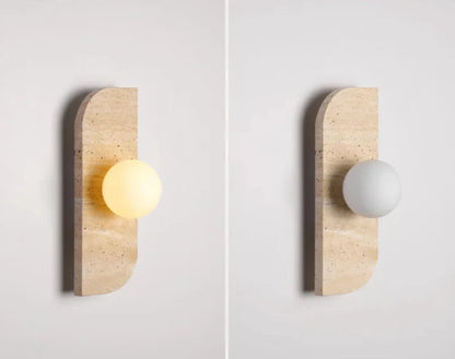 Arco Travertine Wall Sconce