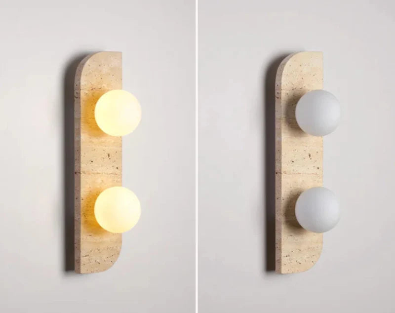 Arco Travertine Wall Sconce