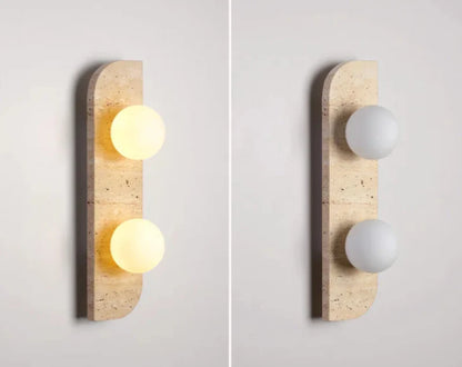 Arco Travertine Wall Sconce