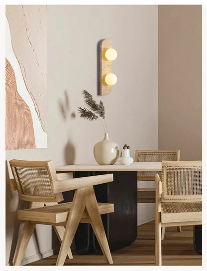 Arco Travertine Wall Sconce