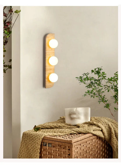 Arco Travertine Wall Sconce