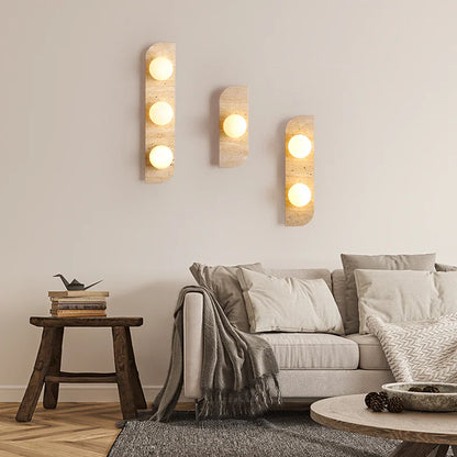 Arco Travertine Wall Sconce