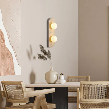 Arco Travertine Wall Sconce
