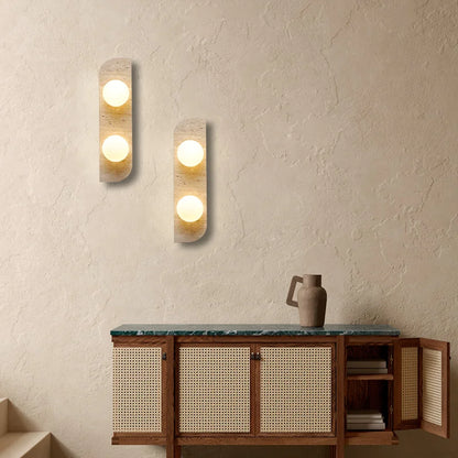 Arco Travertine Wall Sconce