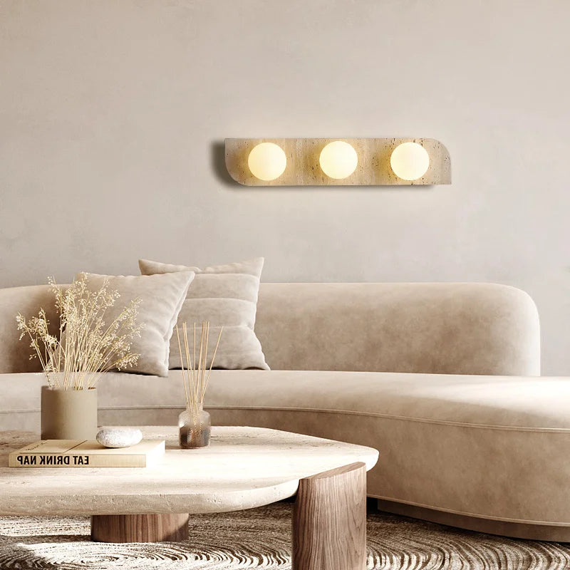 Arco Travertine Wall Sconce