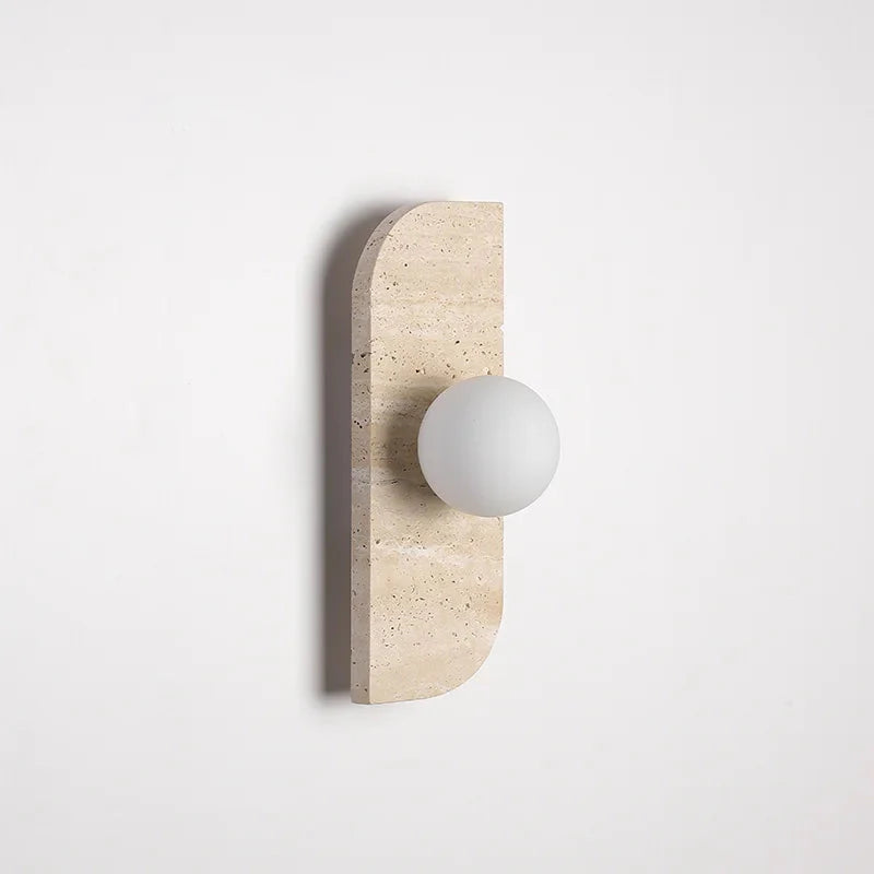 Arco Travertine Wall Sconce
