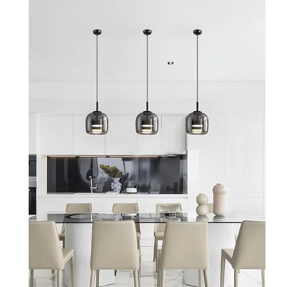 Astra Noir Glass Pendant Light