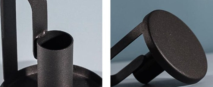 Aurora Black Candle Holder